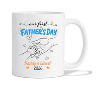 Tazza In Ceramica Personalized Our First Father'S Day White Per 330ML