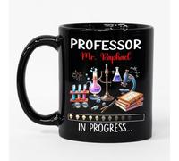 Tazza In Ceramica Personalized Professor In Progress Black Per 330ML