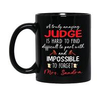 Tazza In Ceramica Personalized Retired Judge Black Coffee Mug Per 330ML