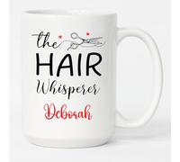 Tazza In Ceramica Personalized The Hair Whisperer White Per 330ML