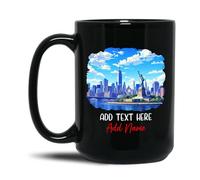Tazza In Ceramica Personalized The Statue Of Black Per 330ML