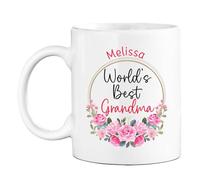 Tazza In Ceramica Personalized World'S Best Grandma White Per 330ML