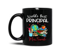 Tazza In Ceramica Personalized World'S Best Principal Black Per 330ML