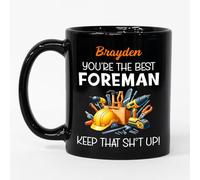 Tazza In Ceramica Personalized You'Re The Best Foreman Black Per 330ML