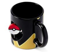 Tazza In Ceramica Pikachu E Pokeball Spinner - 16,9 Once Nera