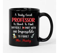 Tazza In Ceramica Professor Is Hard To Find Difficult Black Per 330ML