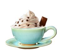 Tazza in ceramica rustica Jumbo Sweary Tazza in , tazza da caffè giapponese e set piattino | Tazza da 150 ml di arte 'orecchio giapponese appesa in stile giapponese che cambia