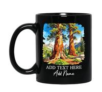 Tazza In Ceramica Sequoia & Kings Canyon National Park Blac Per 330ML
