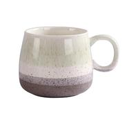 Tazza in ceramica smaltata stile nordico, 500 ml, grande, colore: verde