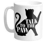 Tazza In Ceramica Talk To The Paw Cat Lady Resistenti Tazze Da Tè In Ceramica Statement Tazza In Porcellana Per Quotidiano Thè Anniversario