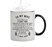 Tazza in ceramica - tazza di latte, acqua e tè con manico, tazza di caffè in ceramica | Tazza di tè e caffè in ceramica creativa 9,5 x 8 cm, tazze di coppia per San Valentino per la casa, caffè