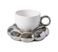 Tazza in ceramica - Tazza per acqua con fiori, graziosa tazza da caffè in ceramica, accessorio decorativo in ceramica floreale, per tè e caffè, design vivace con girasole, set per succhi di frutta