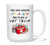 Tazza In Ceramica The One Where Become A Vet Tech White Per 330ML