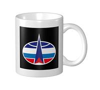 Tazza In Ceramica The Russian Federation Space Troops Collar Insignia Tazze Di Caffee Uomini Donne Tazza Divertente, Per The, Colazione, Office, 330ml