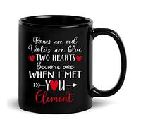 Tazza In Ceramica Two Hearts Became One When I Met You Blac Per 330ML