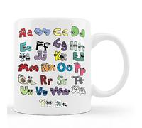 Tazza in Ceramica Villain Letter ABC Costume Boys Matching Evil Alphabet Lore White Tazza Mug Standard Tazza Regalo Lavabile Tazza in Porcellana per Ogni Occasione Collega Amico 330ML