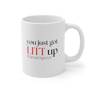 Tazza in Ceramica You Just Got Litt Up Tazza in Porcellana Perfetto Tazza Regalo Multi-Colour Tazza Mug per Collega Ogni Occasione Lavori 330ML