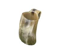 Tazza in corno da bere, tazza da bere in corno, tazza da whisky vintage - boccale da birra rustico con manico per bevande fredde, tazza d'acqua in corno per uomini e donne, tazza da bere, tazza