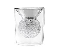 Tazza in da golf, doppia muratura, rotonda, resistente al calore, unica tazza a forma di golf, per whisky, vino, vodka tequila, bevande, per feste in cucina, mini occhiali da donna
