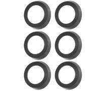 Tazza in Gomma per Pompa Manuale Pozzo 75mm, 6 Pezzi Nera