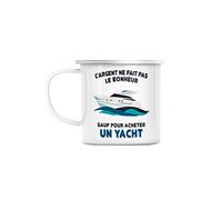 Tazza in metallo smaltato Yacht - argento non fa il bonheur Luxe barche