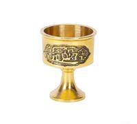 Tazza in ottone con nodo a spirale intricato per altari domestici, matrimoni e cerimonie speciali (S)