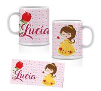 Tazza in plastica personalizzata. Ideale per la scuola e la maternità. Vola alla scuola. Regali personalizzati. Diversi modelli tra cui scegliere (Bella)