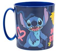 Tazza in plastica riutilizzabile Stitch Disney adatta al microonde BPA Free capacità 350 ml tazza per bambini