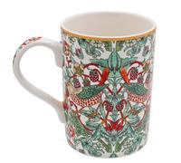 Tazza In Porcellana Fine Di William Morris - Design Strawberry Thief