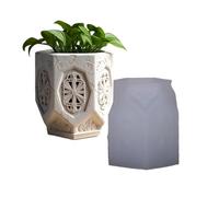 Tazza in silicone riutilizzabile per trucco, con design della finestra della chiesa, per l'arte della resina e il contenitore della candela per la finestra del vaso in silicone