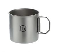 Tazza in titanio, bottiglia d'acqua in titanio, tazza da campeggio con manici pieghevoli, resistenza alla corrosione e alla ruggine, processo di purificazione (S)