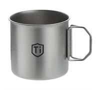 Tazza in titanio, bottiglia d'acqua in titanio, tazza da campeggio con manici pieghevoli, resistenza alla corrosione e alla ruggine, processo di purificazione (L)