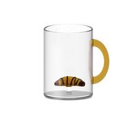 Tazza In Vetro Con Deco Interno 420ml Wd Brioche