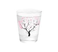 Tazza in vetro giapponese con fiori di ciliegio che cambia colore, da 56,7 g, per acqua, whisky e liquori (Sakura)