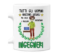 Tazza Ingegnere divertente Mestieri Tutti gli uomini nascono uguali, ma solo i migliori diventano ingegneri tazza mug divertente mestieri