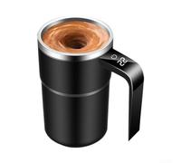 Tazza intelligente con display della temperatura integrata e ricarica USB per caffè, tè, cioccolata calda, da usare ovunque e tutti i giorni (380 ml nero)