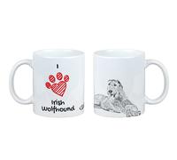 Tazza Irlandese Per Il Wolfhound Con Cane Io Amo Art-Dog