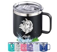 Tazza isolata personalizzata con logo iniziale nome testo 30 e 14 once, tazza in acciaio inossidabile personalizzata con coperchio, bicchiere isolato sottovuoto a doppia parete per caffè e tè Style05