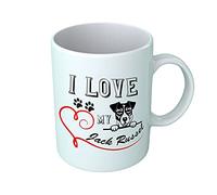 Tazza Jack Russell I Love My Jack Russell Cane Tazza Divertente Gadget Idea Regalo Razza Idea Regalo Tazze Cani Gadget Simpatico