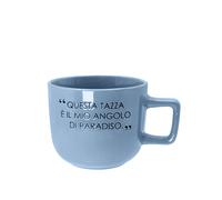 Tazza jumbo 500 ml scritta Quotes blu chiaro