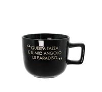 Tazza jumbo 500 ml scritta Quotes nera