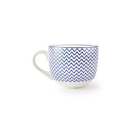 Tazza jumbo in ceramica da 450 ml, resistente e adatta al microonde, con design ampio e confortevole. Progettato per: uso quotidiano, caffè, tè.