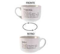Villa d'Este Home Tivoli Victionary Jumbo Mug Latte & biscotti in gres 520 ml