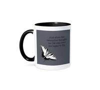 Tazza Just When The Caterpillar Thought Her Life Was Over She Began To Fly. 330Ml Tazze Da Caffè Classica In Porcellana Mug Per Compleanno Tè Uomo