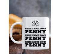 Tazza Knock Knock Penny Colazione con Sheldon Theory - Mug Telefilm Scienza Leonard Raj Wolowitz
