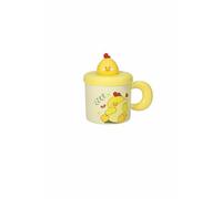 TAZZA L'ALLEGRA COMITIVA NEW BONE CHINA C/TAPPO E CANNUCCIA SILICONE pulcino brandani