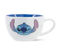Tazza larga Stitch Disney in ceramica tazzone ciotola da colazione 740 ml per bambini