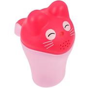 Tazza Lava Chioma per Ragazzo Ragazza Rosa con Manico e Coperchio | Pp, Design Cartone, per Risciacquo nella Vasca e Bagno dei Piccoli, Riempimento senza Aprire