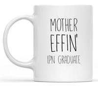 Tazza LPN Graduate Double Sided Nursing Tazza Bicchiere Compleanno 2 Pezzi | Riutilizzabile Tazza per Tè o Caffè Elegante Tazza Colazione Padri Insegnante