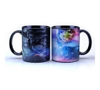 Tazza magica con galassia stellata, 330 ml, incantevole tazza che cambia colore attivata dal calore, con design cosmico e cielo notturno, ideale per gli appassionati di astronomia